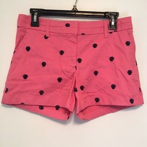 British Khaki Sea Shell Shorts in Pink US 4 UK 8